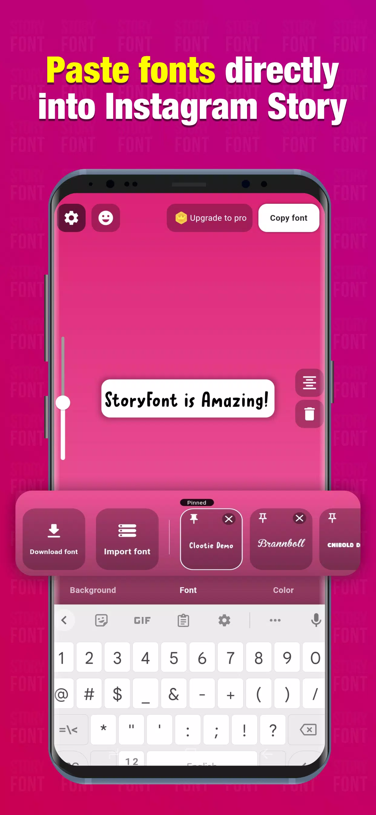StoryFont for Instagram Story Captura de pantalla 3