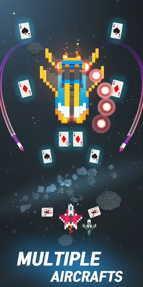 Sky Wings: Pixel Fighter 3D Screenshot 4