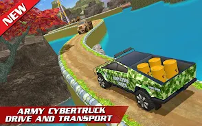 Offroad US Army Truck Driving Screenshot 1