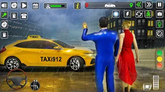 Taxi Driver Cab Car Driving 3D Скриншот 2