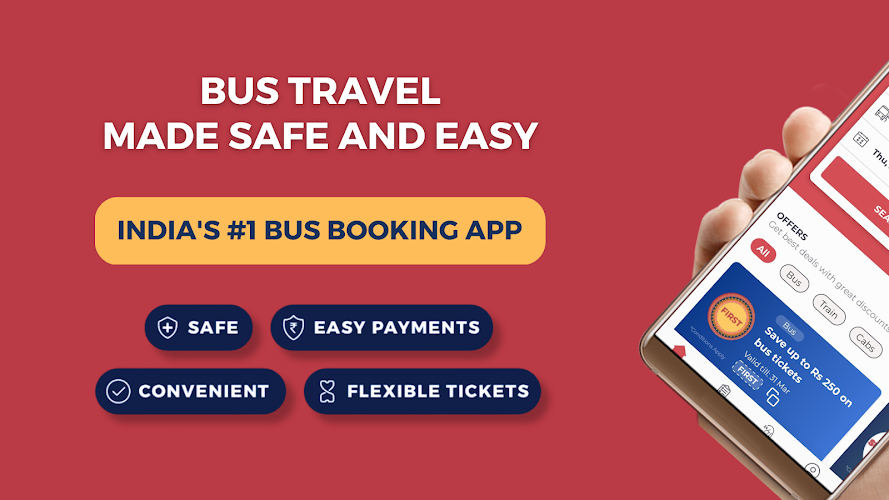 redBus Book Bus, Train Tickets應用截圖第1張