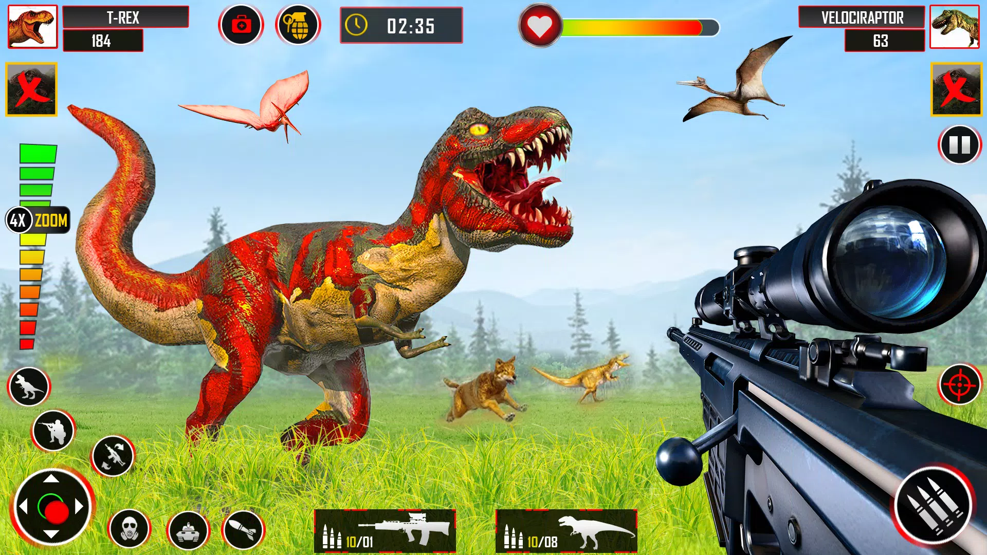 Wild Dino Hunting - Gun Games Ekran Görüntüsü 2