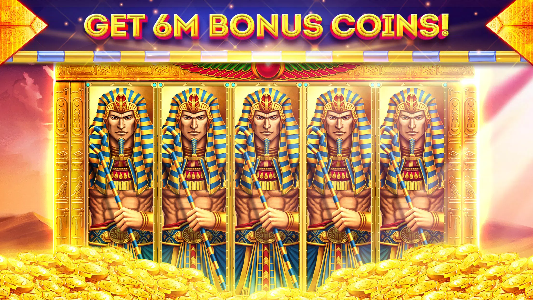 Pharaohs of Egypt Slots Casino Schermafbeelding 1