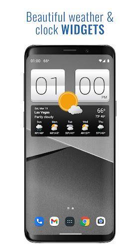 Sense V2 Flip Clock & Weather ภาพหน้าจอ 1