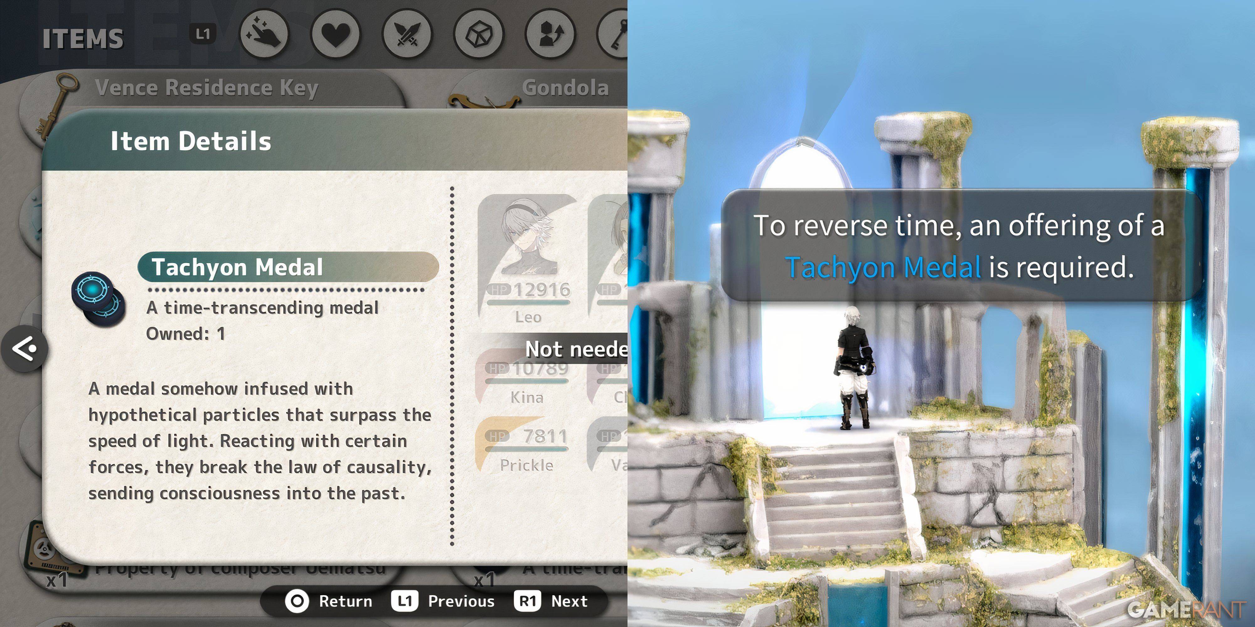 Tachyon Medal desbloqueia o reino secreto na dimensão neo Fantasian