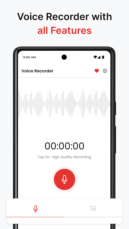 Voice Recorder - Audio Memos Zrzut ekranu 1