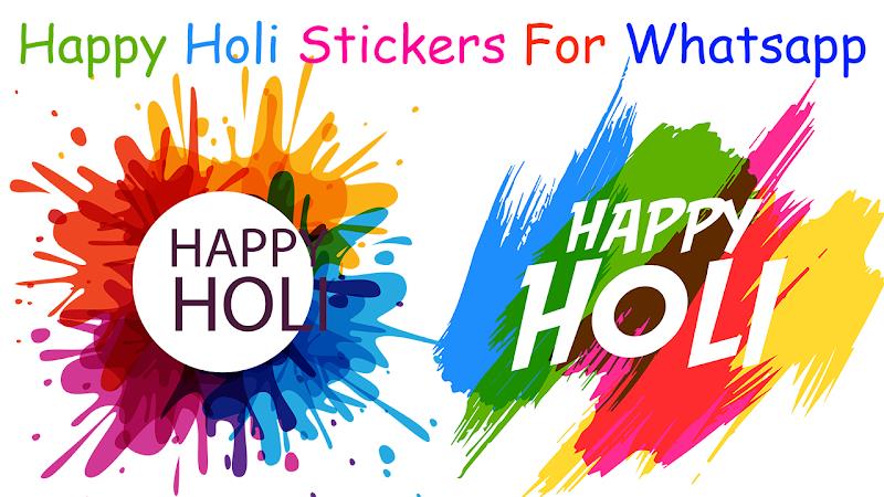 Schermata Holi Stickers and Holi Images 3