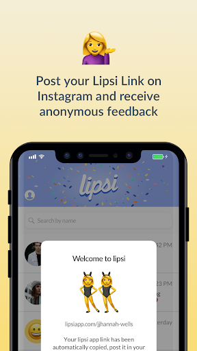 Lipsi - Anonymous messaging Captura de pantalla 3