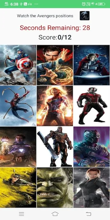 Avengers Cards Flip Game Captura de pantalla 4