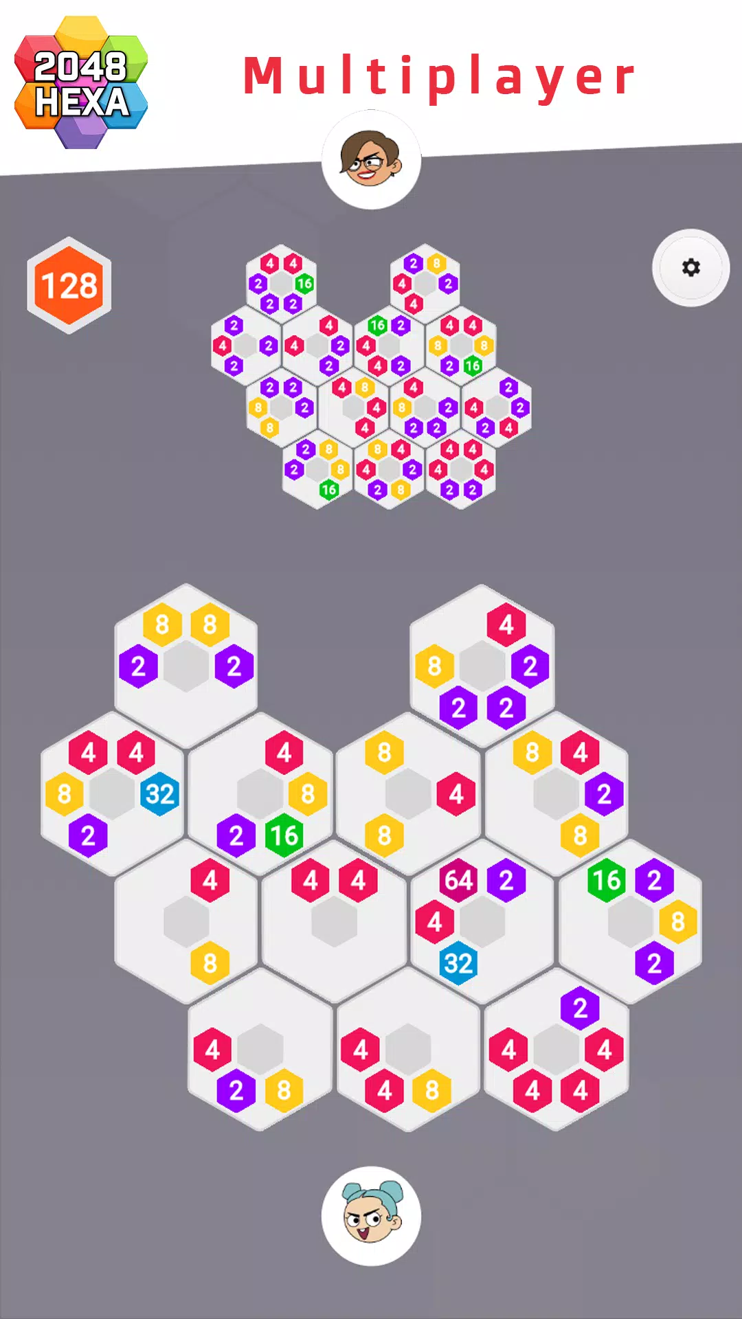 2048 Hexa Tangkapan skrin 3