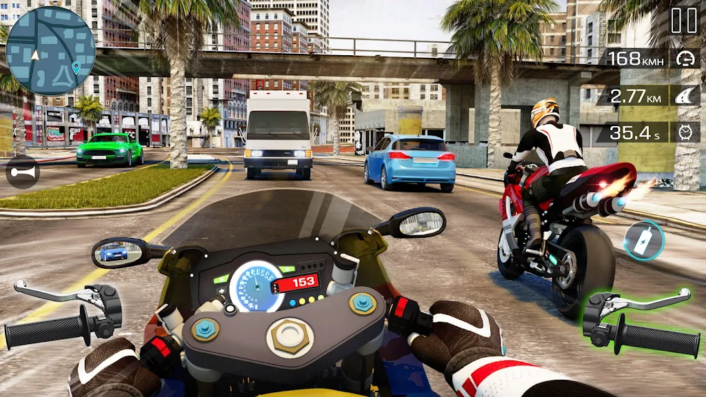 Highway Bike Riding Simulator স্ক্রিনশট 1