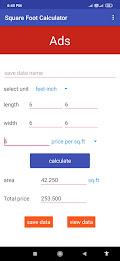 Square Foot Calculator ภาพหน้าจอ 2