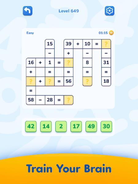 Math Crossword Captura de tela 4