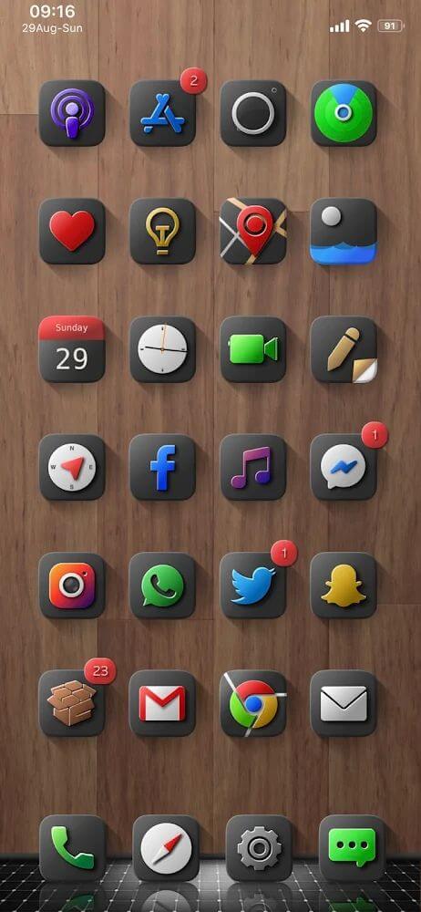 Shiiny Icon Pack Mod Capture d’écran 2