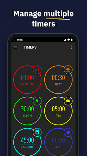 MultiTimer: Multiple timers স্ক্রিনশট 1