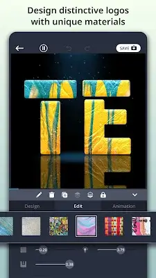 TENADA: 3D Animated Text Art ภาพหน้าจอ 3