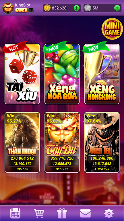 KingSlot - Cổng Game Giải Trí 스크린샷 1