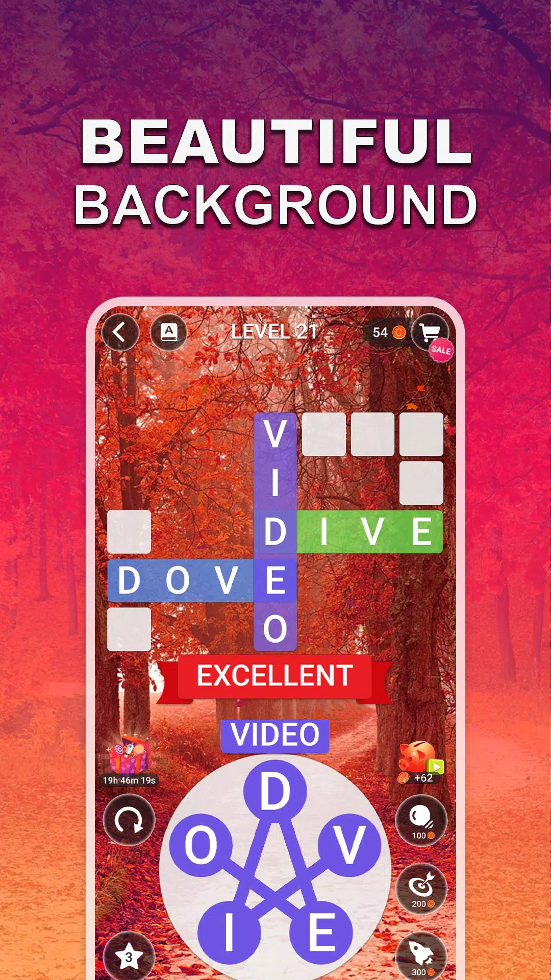 Word Rainbow - A crossword game Captura de tela 4