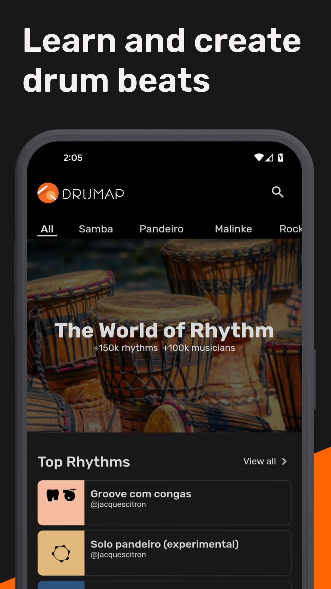 Drumap. The World of Rhythm應用截圖第1張