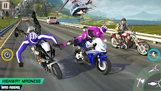 Crazy Moto: Bike Shooting Game Captura de tela 4