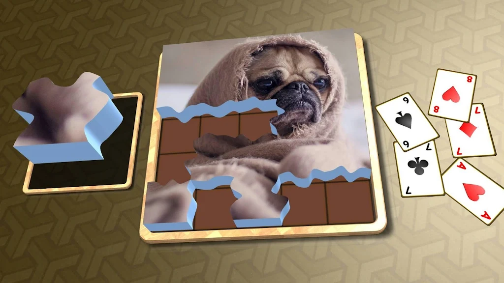 Jigsaw Solitaire - Dogs Screenshot 3