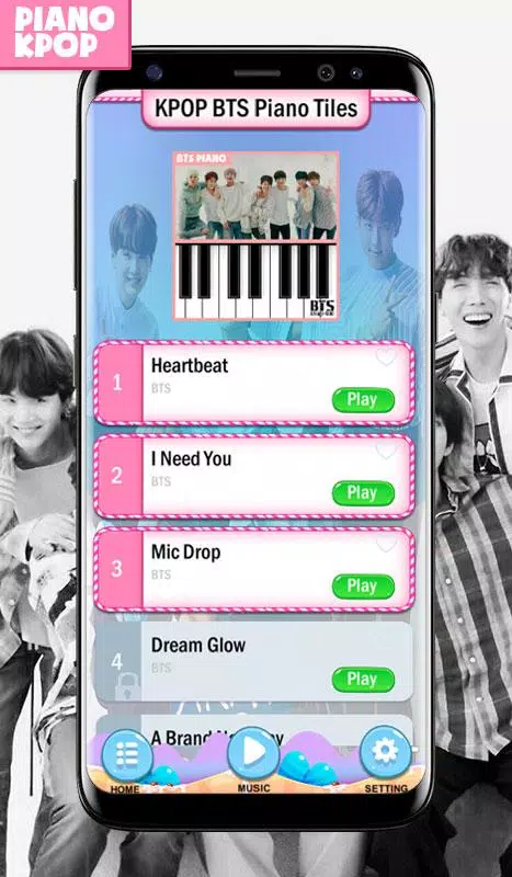 KPOP BTS Piano Magic Tiles Screenshot 1