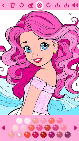 Princess Coloring Book offline Capture d'écran 1