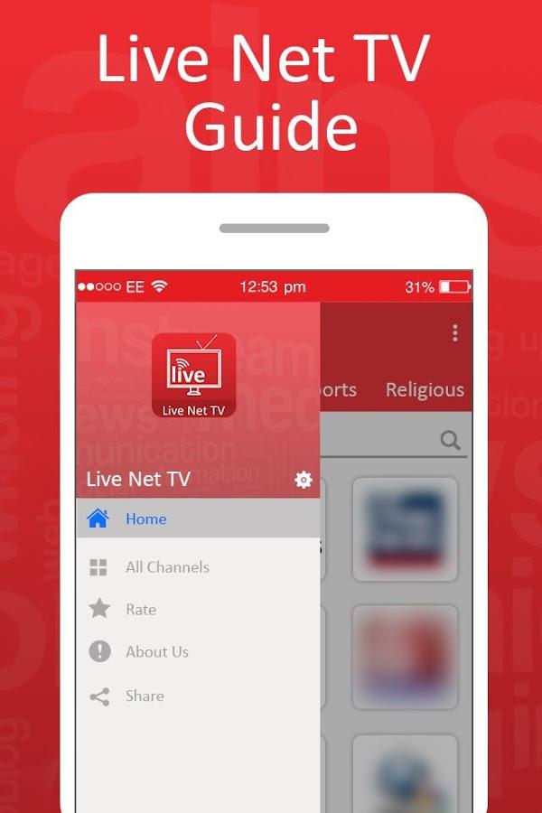 Live Net TV Streaming Guide Screenshot 3