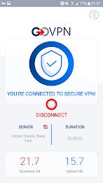 GOVPN에서 제공하는 VPN 안전하고 빠른 실드 스크린샷 2