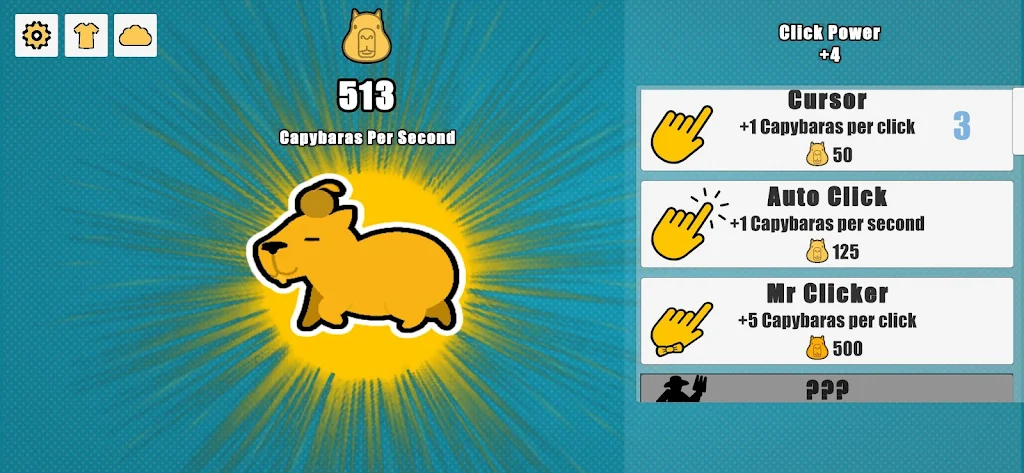 Capybara Clicker स्क्रीनशॉट 1