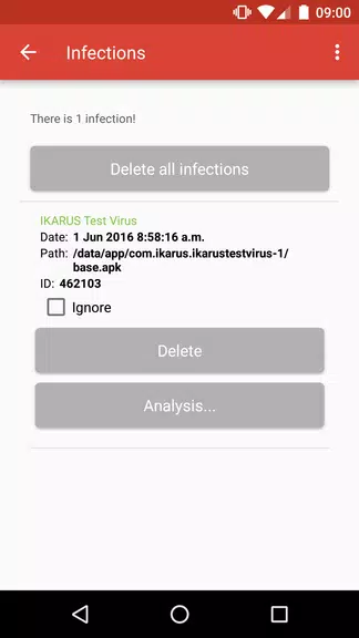 IKARUS TestVirus ภาพหน้าจอ 3