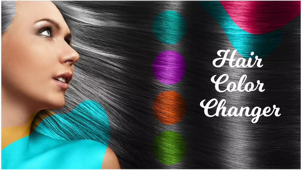 Hair Color Changer Editor Schermafbeelding 1