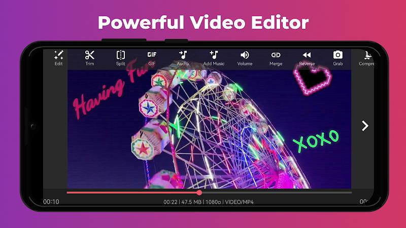 Video Editor & Maker AndroVid Tangkapan skrin 1