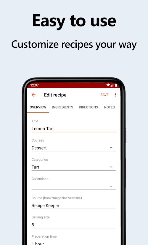 Recipe Keeper Screenshot 2