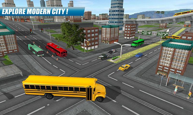 School Bus Driving Game Captura de pantalla 3