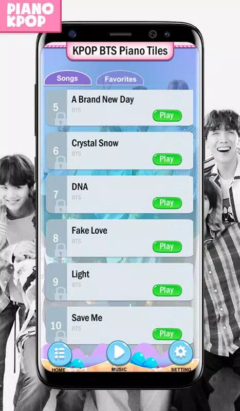 KPOP BTS Piano Magic Tiles Screenshot 3