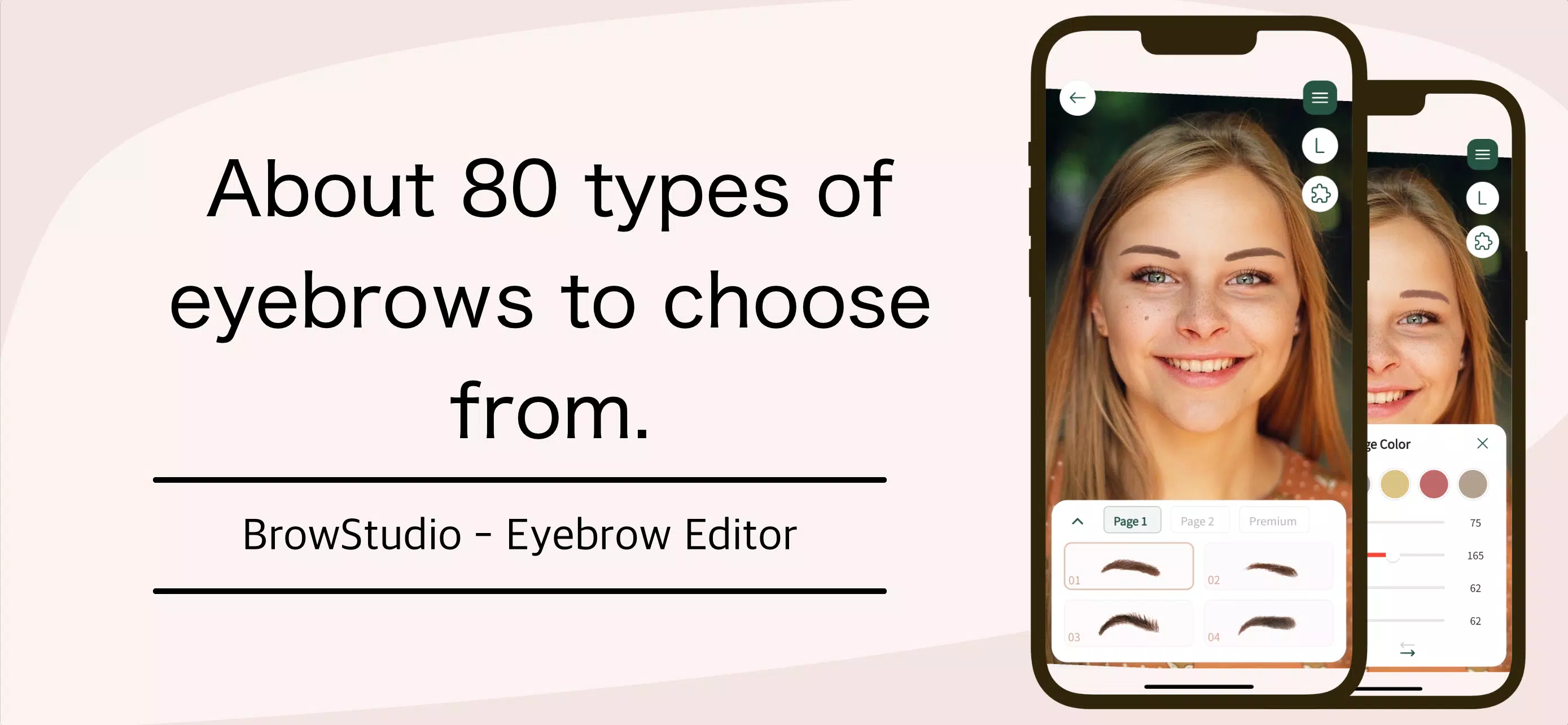 Find ideal eyebrows：BrowStudio スクリーンショット 1