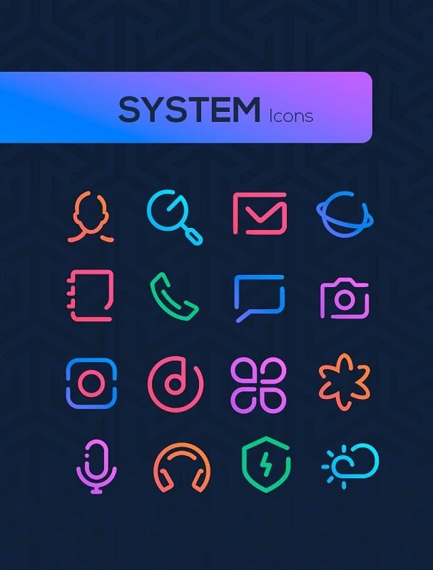 Linebit – Icon Pack Tangkapan skrin 3