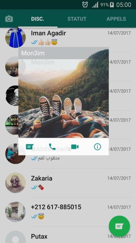 WatsAp Messenger Tangkapan skrin 2