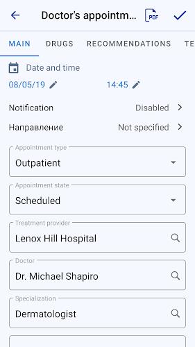 Medical records ภาพหน้าจอ 3