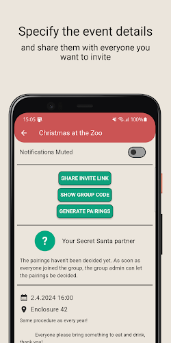 Secret Santa Helper App स्क्रीनशॉट 1