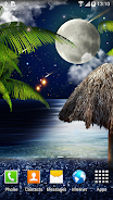 Tropical Night Live Wallpaper स्क्रीनशॉट 1