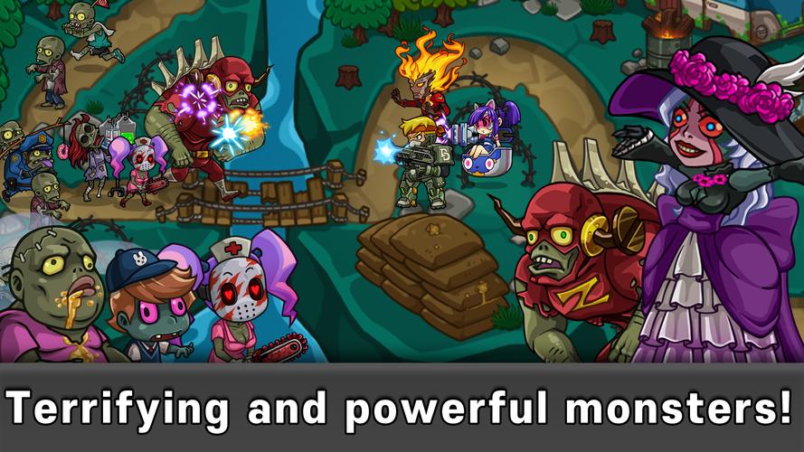 Schermata Heroes Defense: Attack Zombie 4