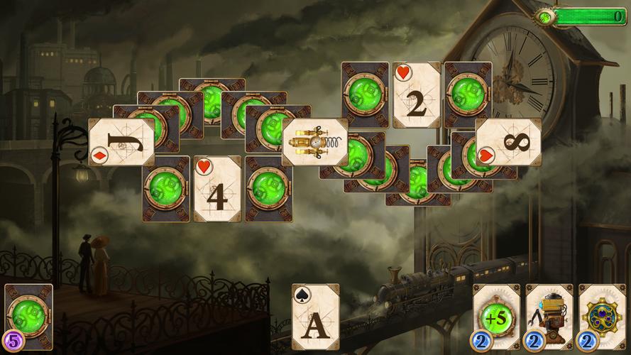 Steampunk Solitaire Tangkapan skrin 2