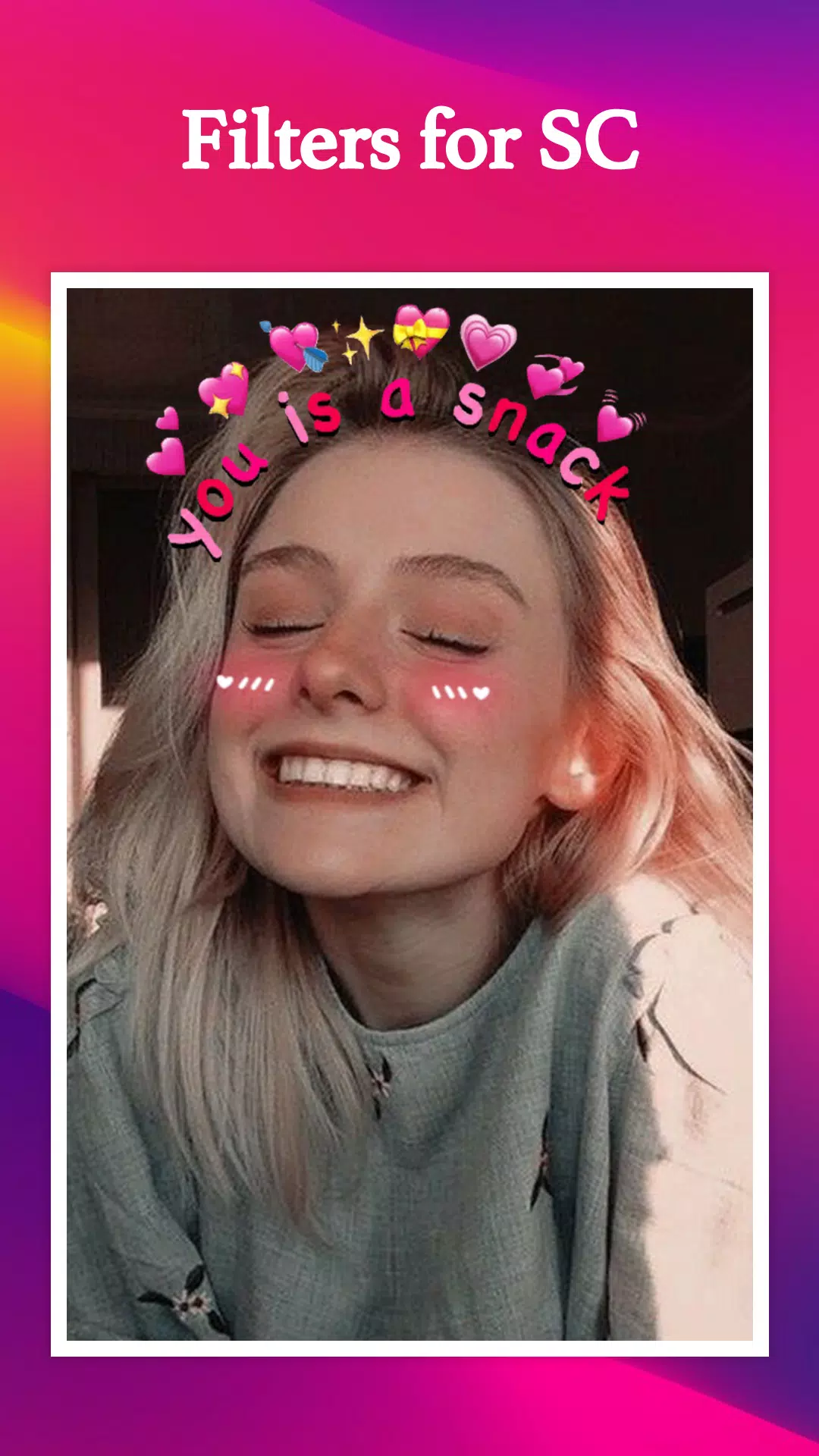 Filters for SC & Stickers Captura de pantalla 2