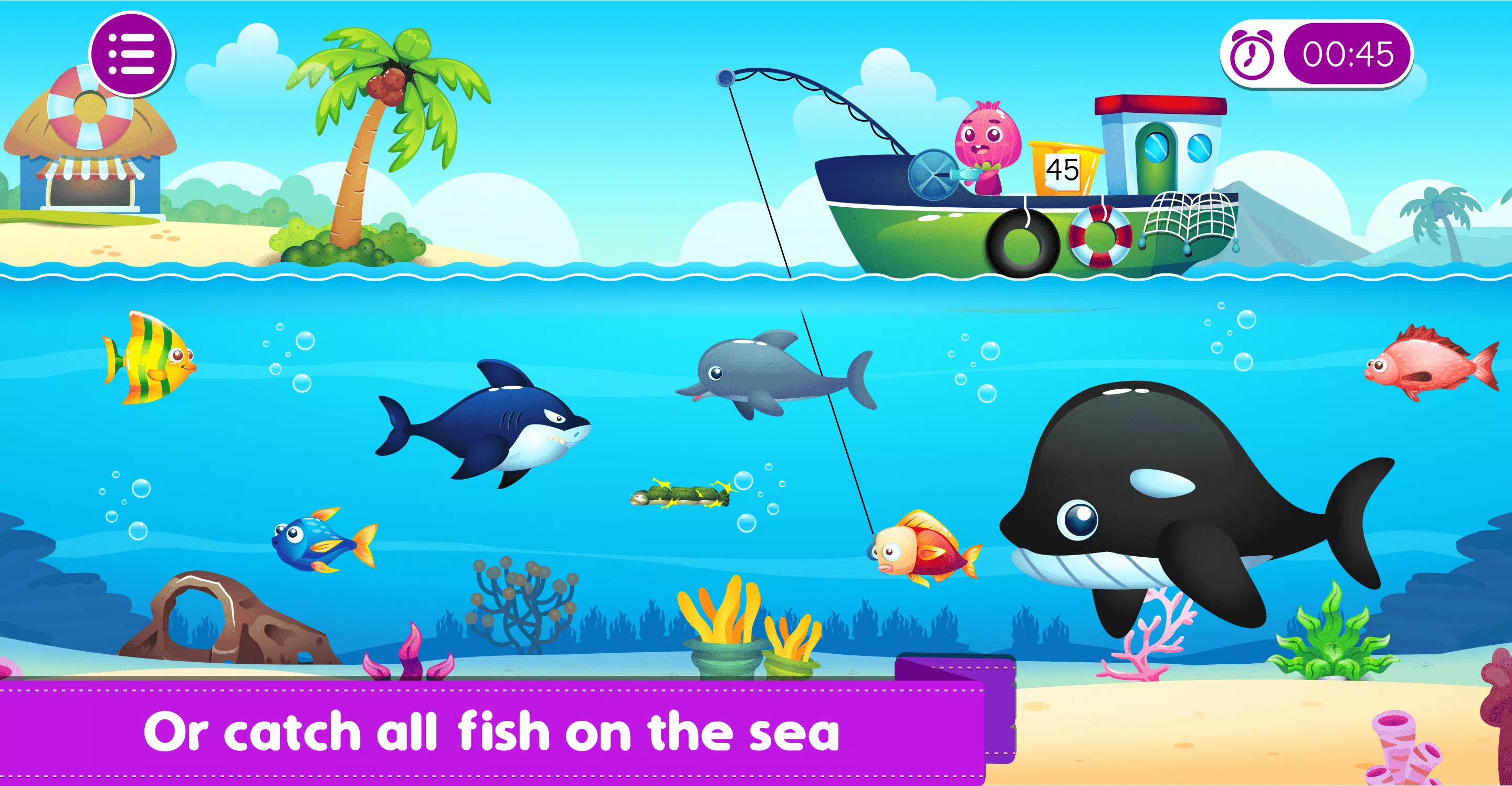 Marbel Fishing - Kids Games ภาพหน้าจอ 4