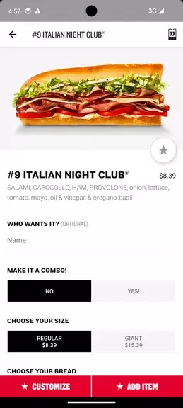 Jimmy John’s Sandwiches Ảnh chụp màn hình 2