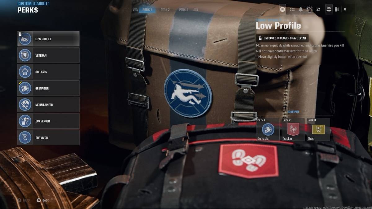 Ang Low Profile perk sa Call of Duty Warzone.