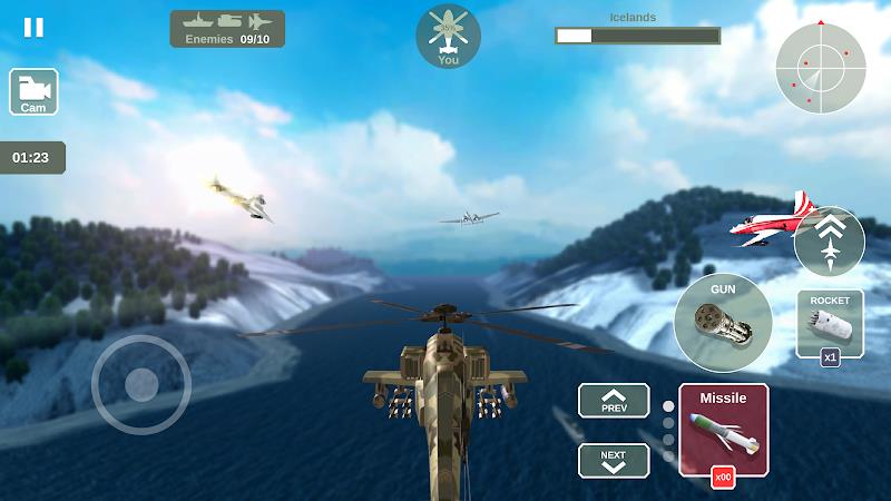 Helicopter Simulator: Warfare Ảnh chụp màn hình 2