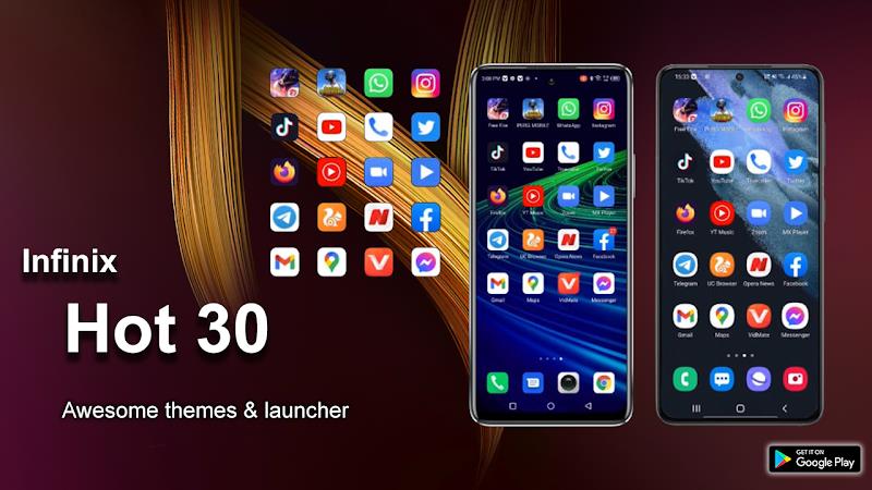 Infinix Hot 30 Launcher:Themes Ekran Görüntüsü 1